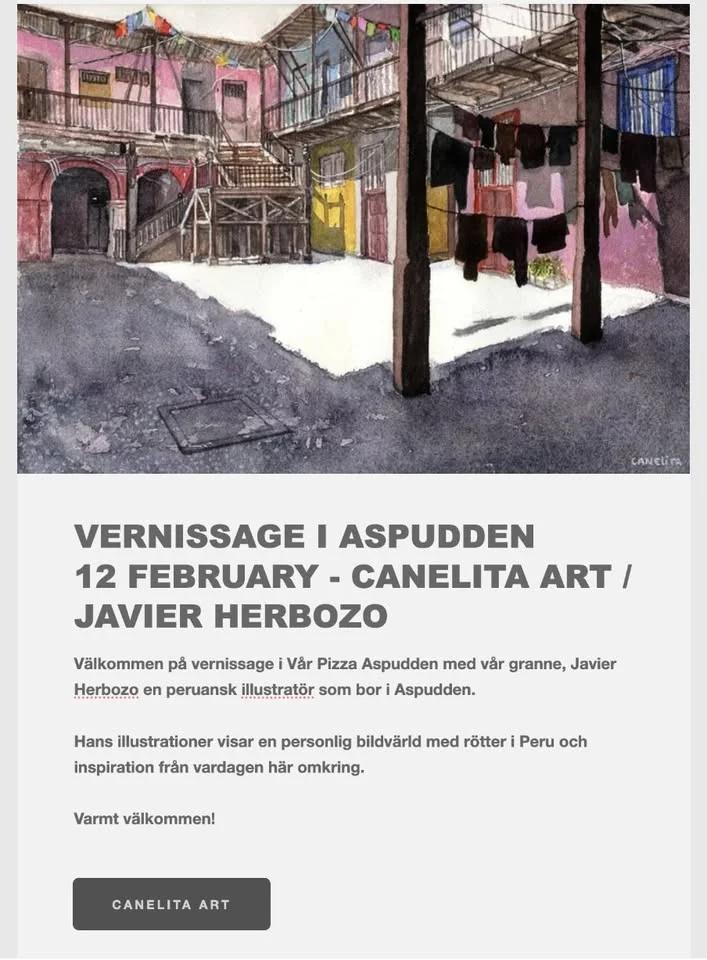 Vernissage på Vår Pizza