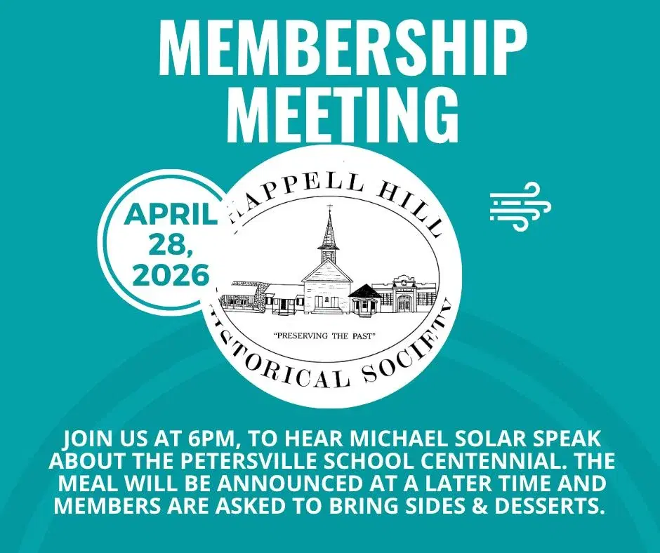 CHHS April 28, 2026, Monthly Membership Meeting