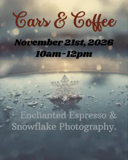 Frosted Frames: Coffee and Cars