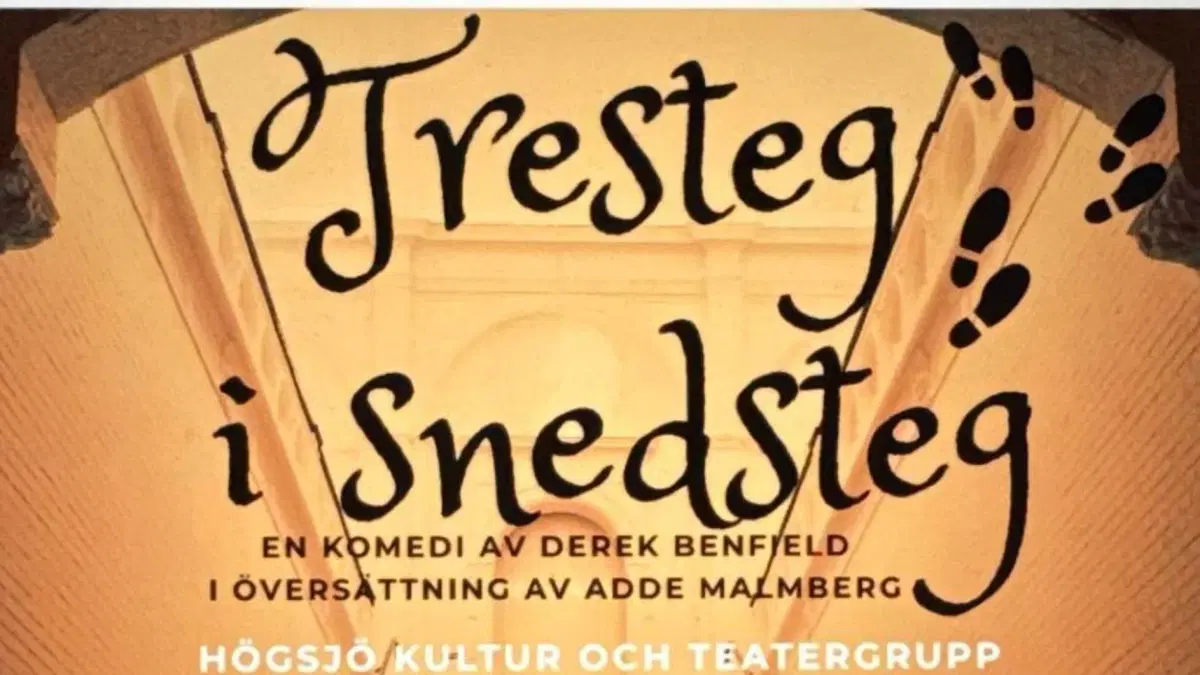 Tresteg i snedsteg