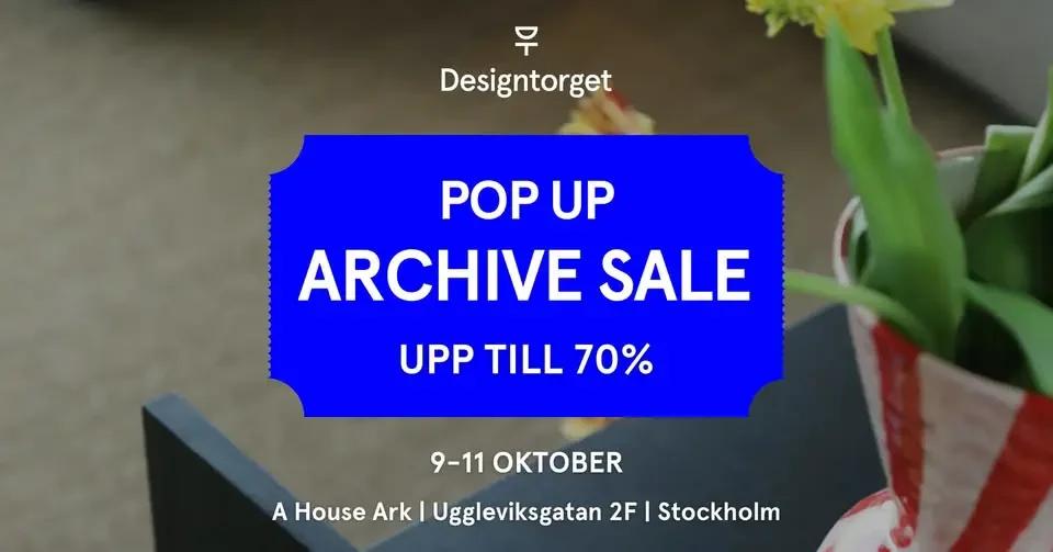 Designtorget Pop-up Archive Sale 💙 (Stockholm)