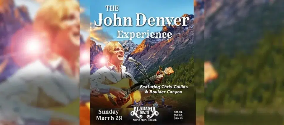 John Denver Experience, Chris Collins & Boulder Canyon, Alabama Theatre, North Myrtle Beach 3/29/26