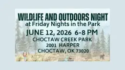 Wildlife and Outdoor Night at Friday Nights in the Park