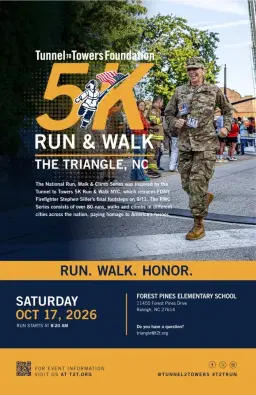 Tunnel to Towers 5K Run & Walk - The Triangle, NC