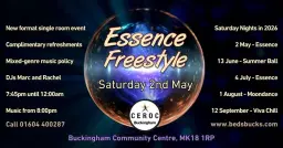 Essence Freestyle on Saturday 2nd May