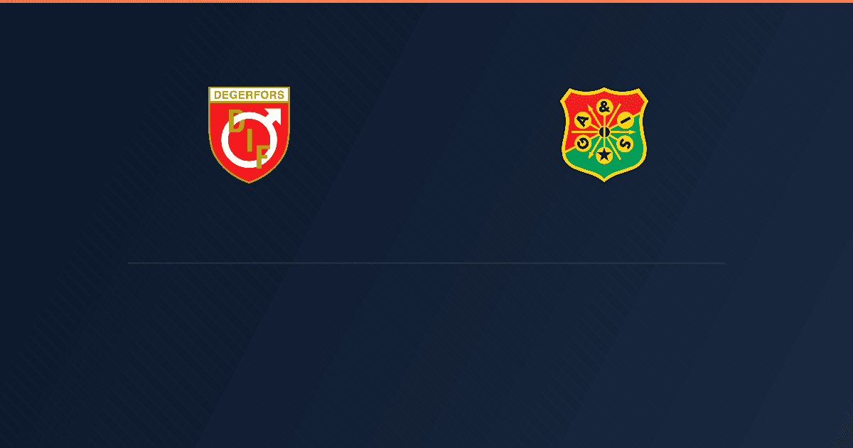 Degerfors vs GAIS