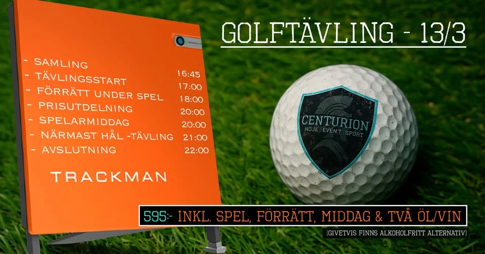 Golftävling på Centurion i Sickla🏌️♂️