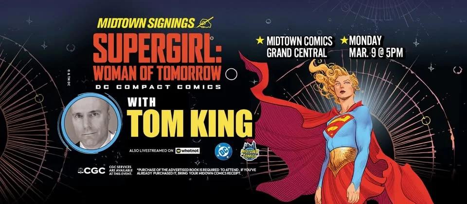 Tom King signing Supergirl Woman of Tomrrow DC Compact ed