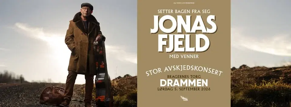 Jonas Fjeld setter bagen fra seg // Bragernes Torg // UTSOLGT!