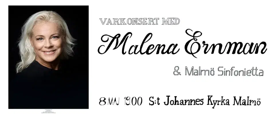 Vårkonsert med Malena Ernman!