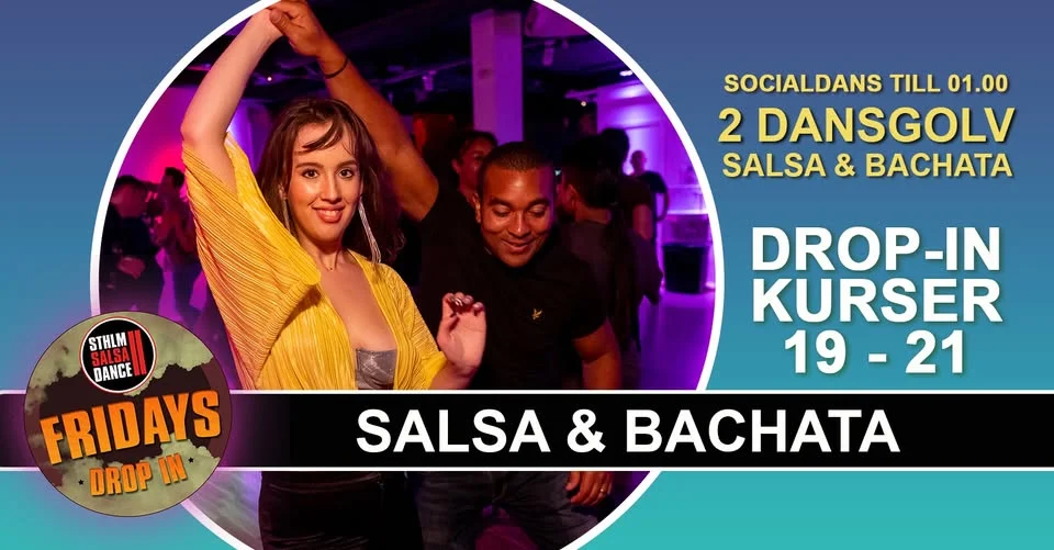 Salsa & Bachata drop-in 6 mars på Stockholm Salsa Dance!