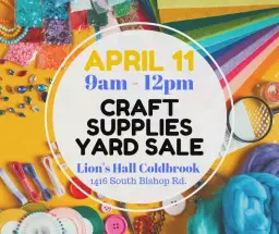 Craft Supplies Yard Sale