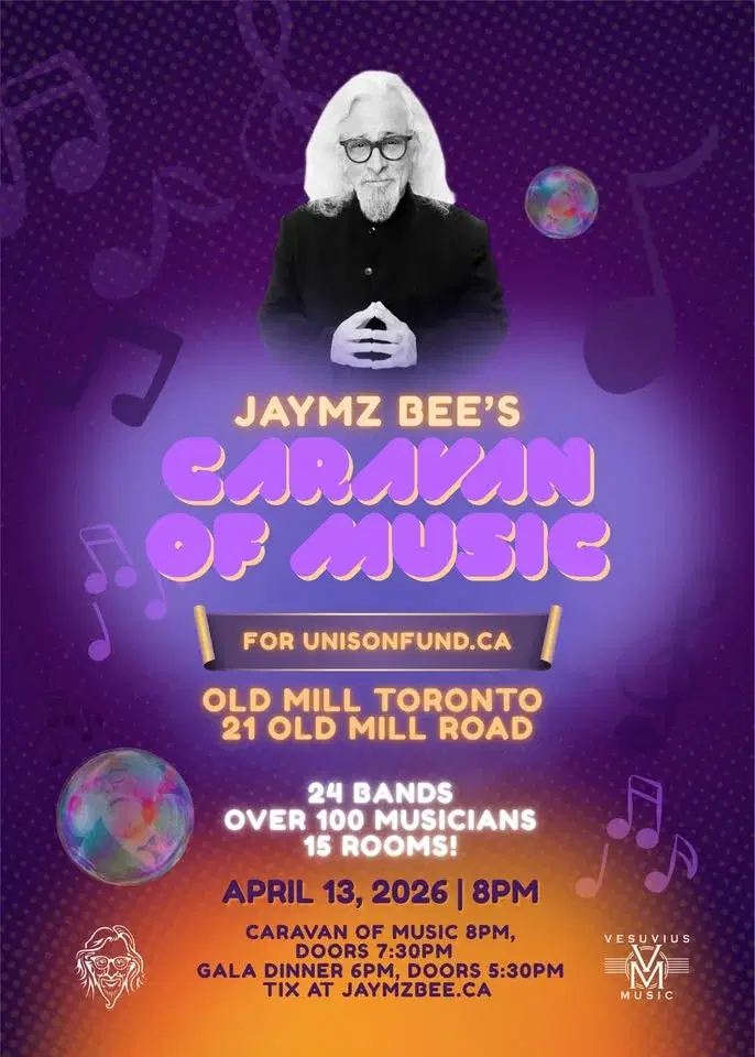 Jaymz Bee’s Caravan of Music for Unison Fund at Old Mill Toronto