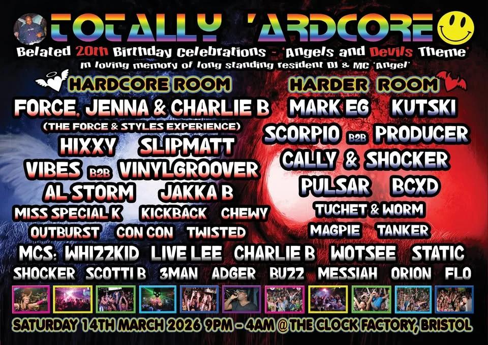 TOTALLY โARDCORE 20th birthday celebrations