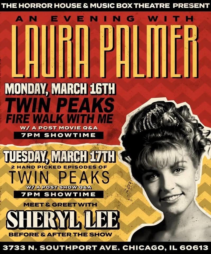 An Evening w/ Laura Palmer (Sheryl Lee) @ Music Box