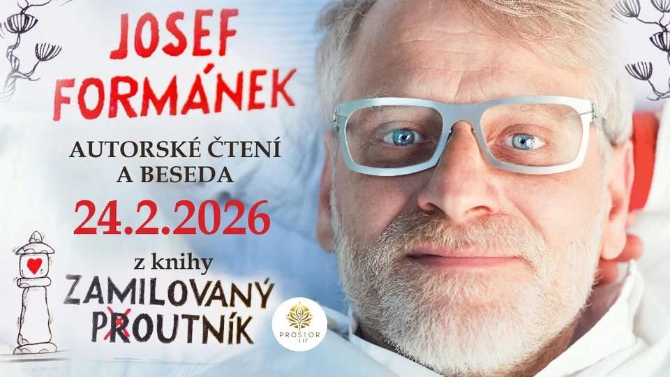 Josef Formánek – Autorské čtení z knihy Zamilovaný poutník + beseda