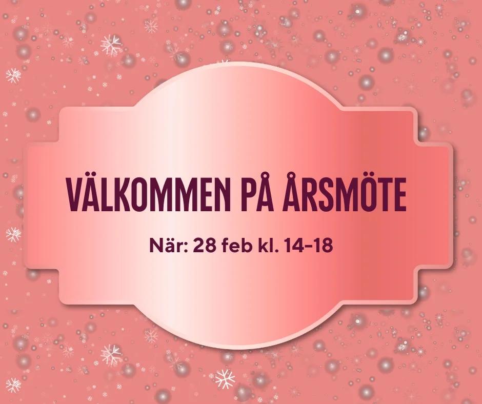 Anmälan RFSU Stockholms årsmöte 2026