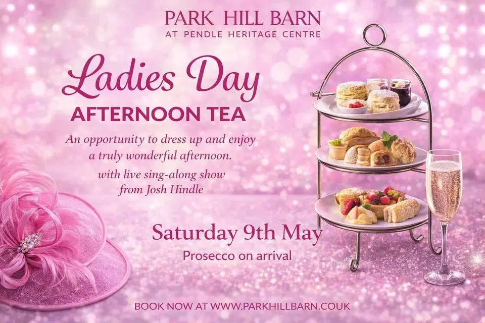 Ladies day afternoon tea at Park Hill Barn with live singer Josh Hindle