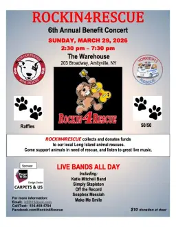 ROCKIN4RESCUE 6th ANNUAL BENEFIT CONCERT