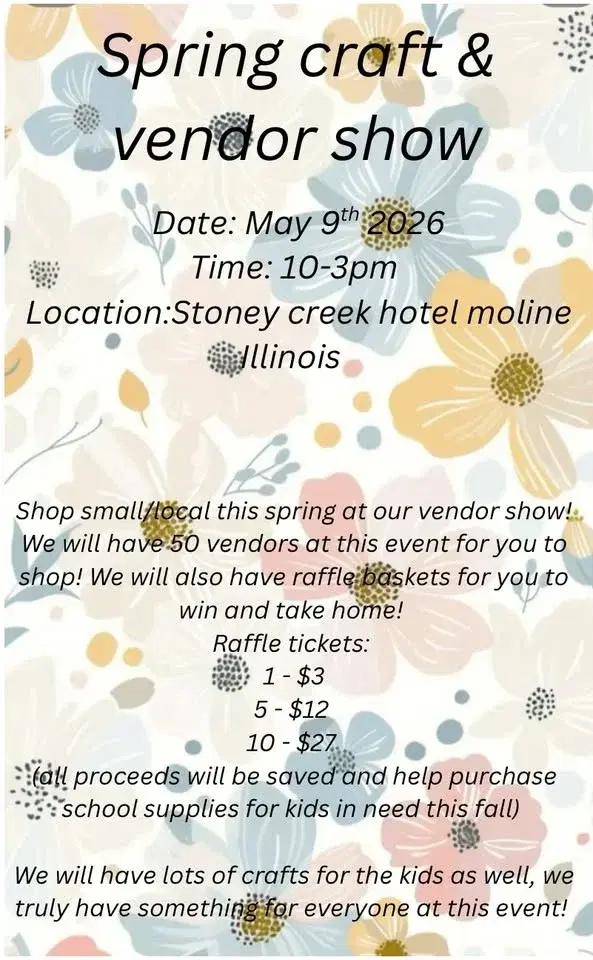 Spring craft and vendor show!