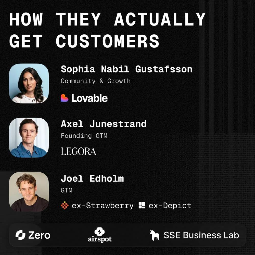 How They Actually Get Customers €€€ Lessons from Lovable, Legora & Strawberry