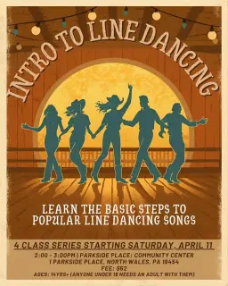 Saturday afternoon! North Wales beginner line dance series starts April 11