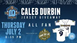 All Fan Caleb Durbin Jersey Giveaway