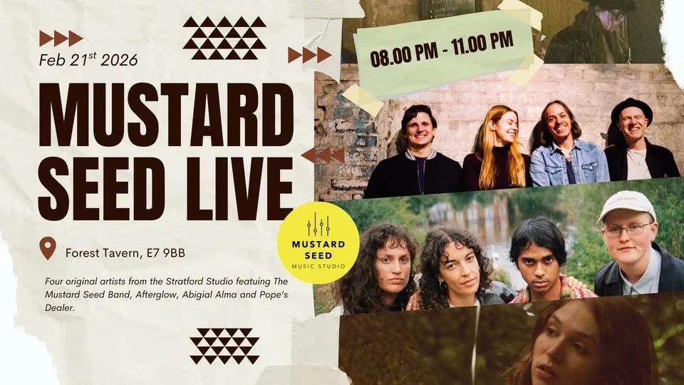 Mustard Seed Live presents: The Mustard Seed/Afterglow/Abigail Alma/Pope's Dealer