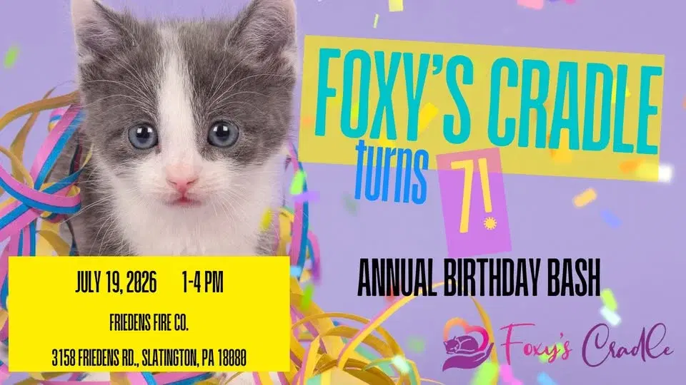 Foxy's Cradle turns 7! Annual Birthday Bash!