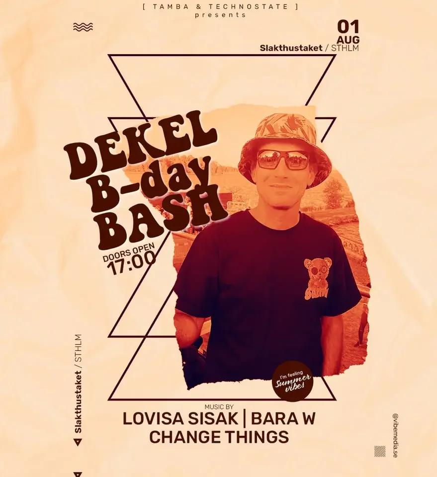 🎉 TECHNOSTATE TAK DEKEL BIRTHDAY – Födelsedagsfest & Techno på Slaktistaket 🎵🥳