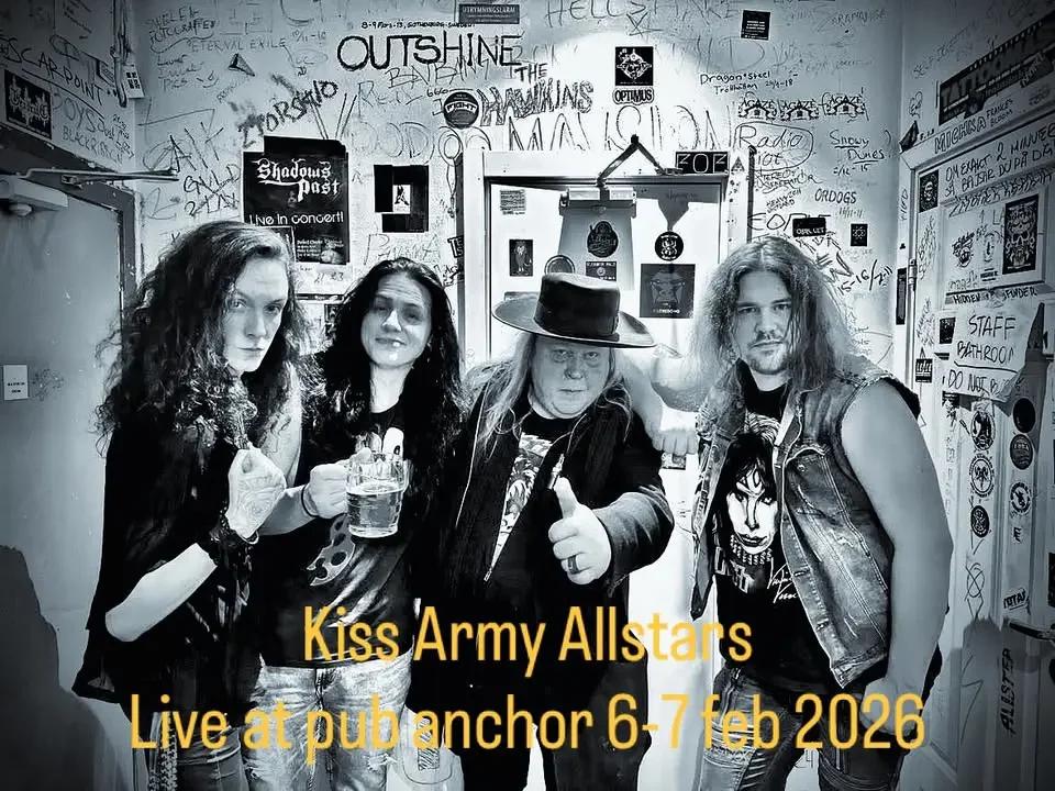 Kiss Army Allstars live unmasked på pub anchor