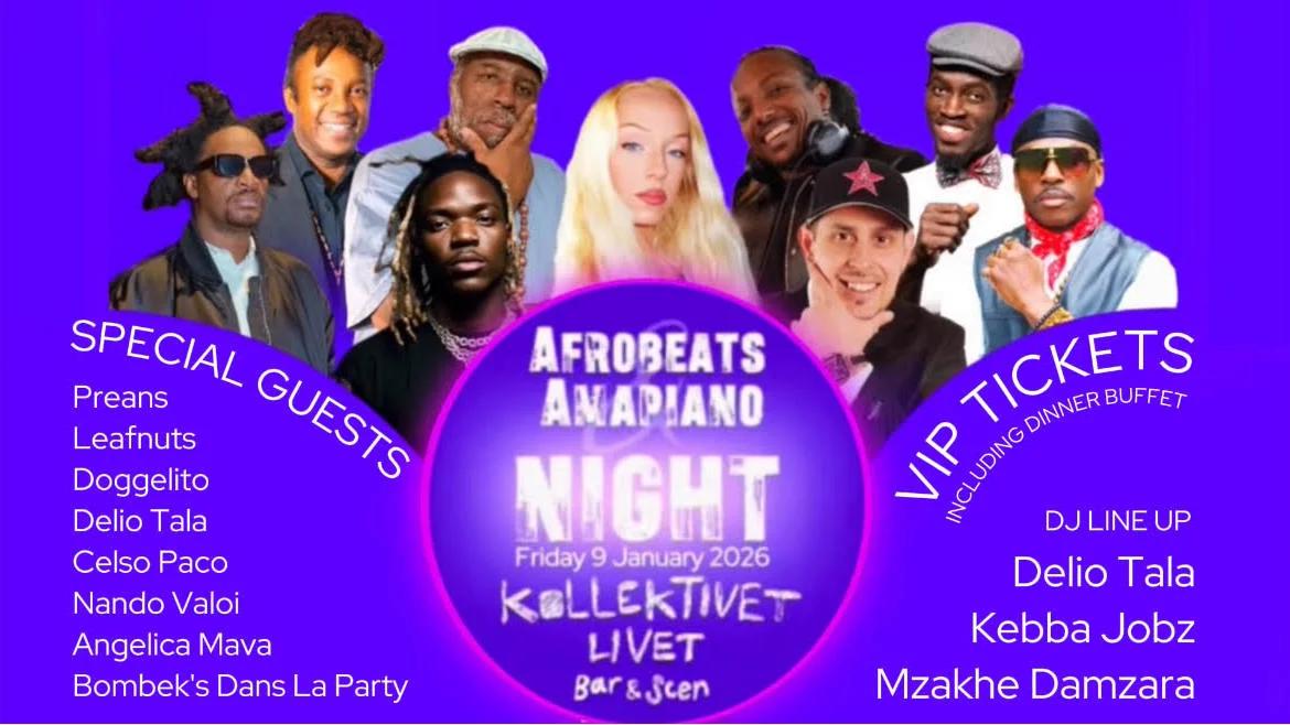 Afrobeats Amapiano Night | Kollektivet Livet