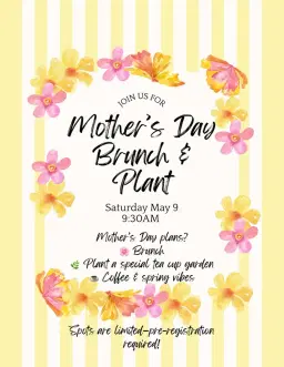 Mother’s Day Brunch & Plant