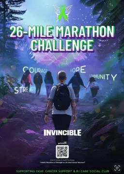 Heidi's Marathon of strength to lift deaf cancer warrior