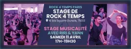 Stage Musicalité - Rock 4 Temps - par Riri et Yann