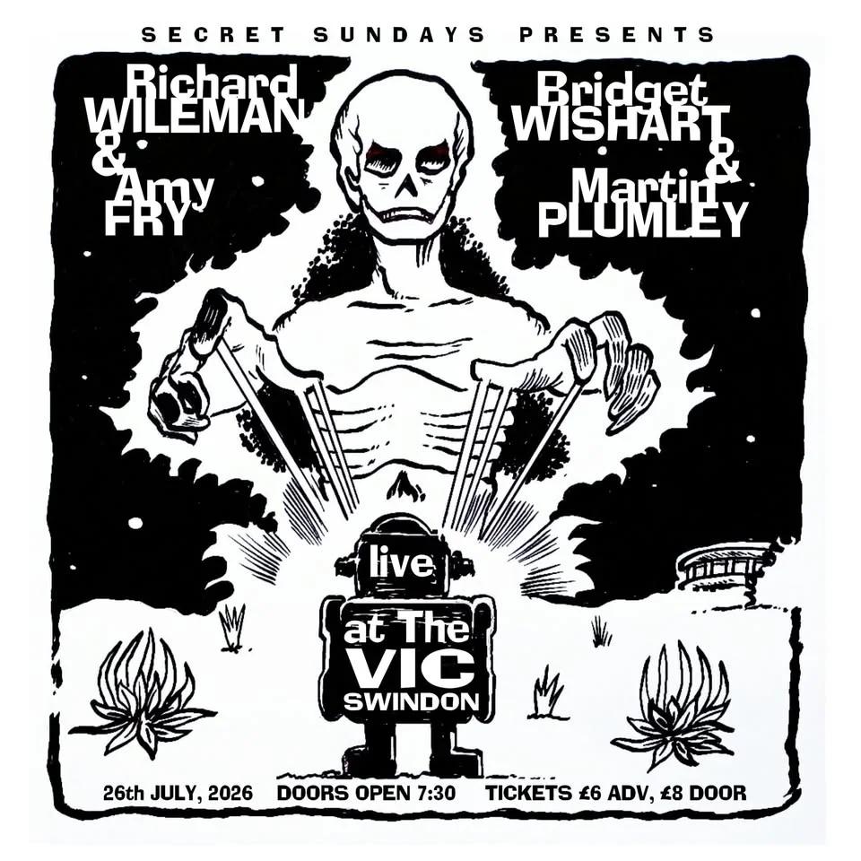 Richard Wileman & Amy Fry + Bridget Wishart & Martin Plumley live @ The Vic, Swindon