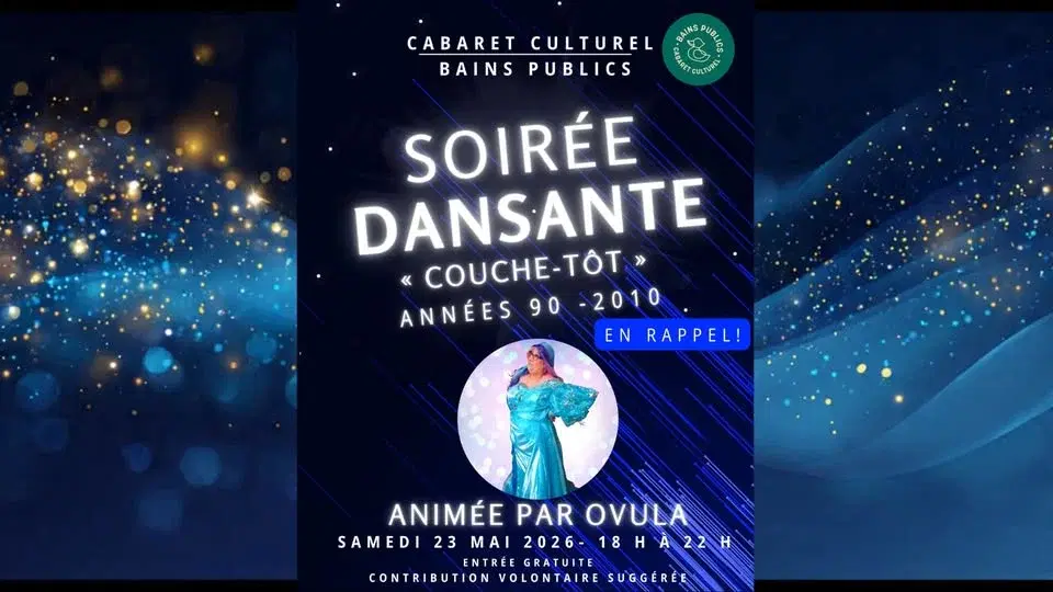 Soirée dansante «Couche-tôt» : Années 90-2000 @BAINSPUBLICS