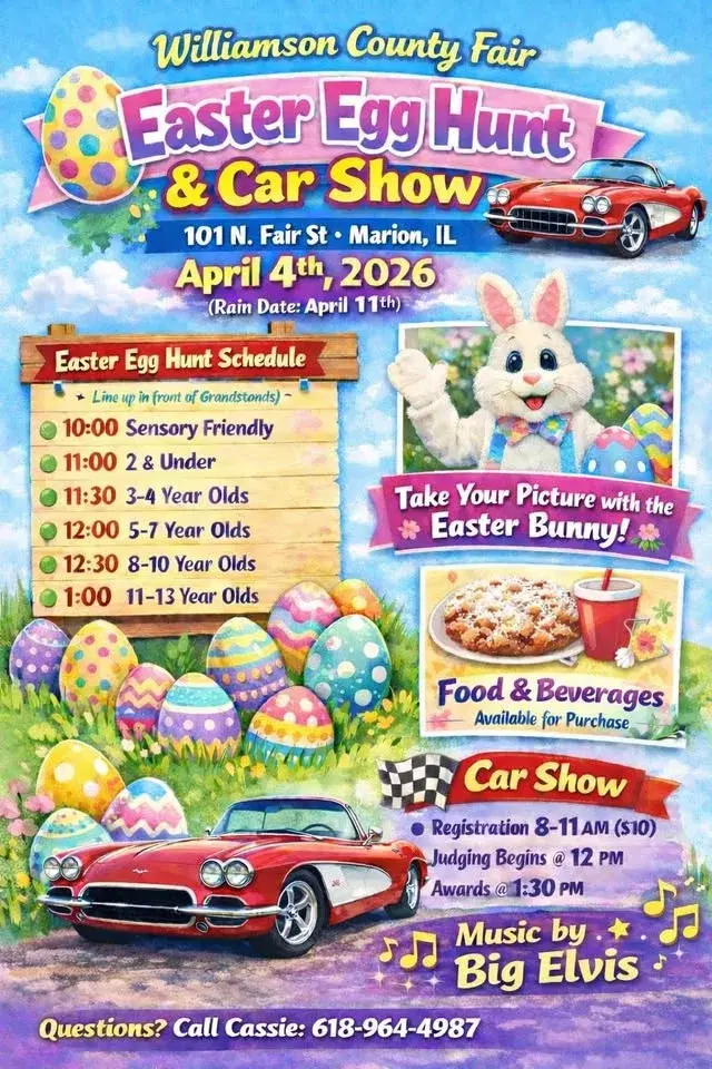 Williamson County Illinois Fair Easter Egg Hunt & Carshow