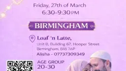 Muslim Marriage Events Birmingham - Meet and Match Muslim Singles Night