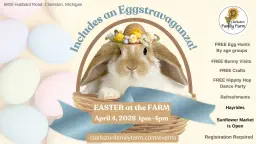Easter at the Farm. Much More Than an Easter Bunny Visit!