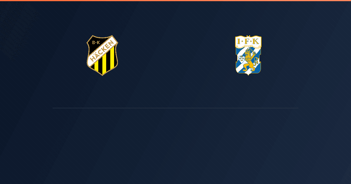 Hacken vs IFK Göteborg