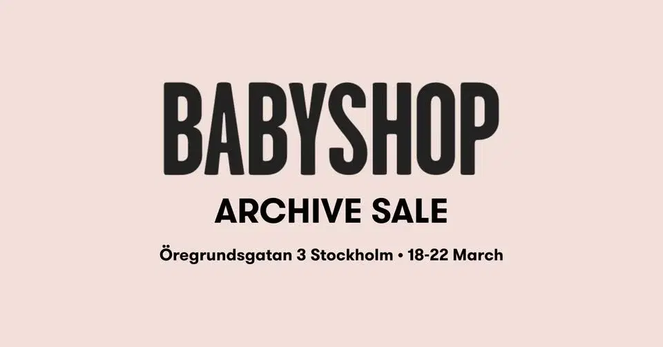 Babyshop - Archive Sale