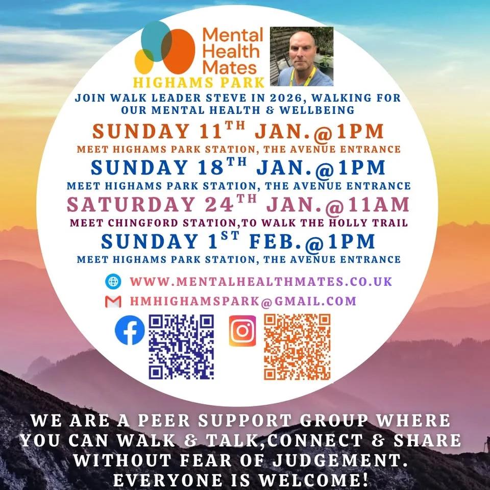 Mental Health Mates Walk & Talk Peer Support Group