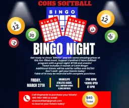 COHS Softball Bingo!