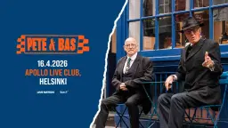 Pete & Bas (UK), Apollo Live Club, Helsinki 16.4.2026