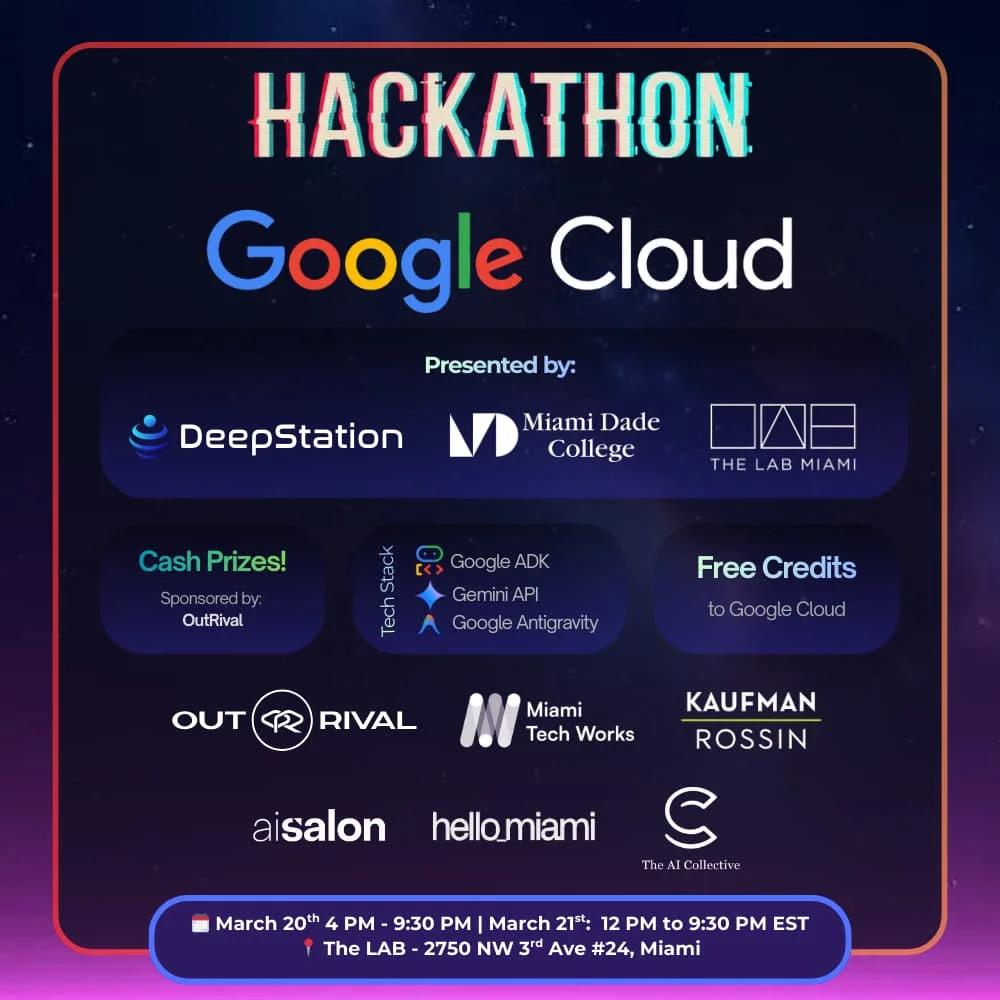 Google Hackathon with DeepStation, MDC, and The LAB π€