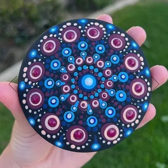 Mandala Stone Painting