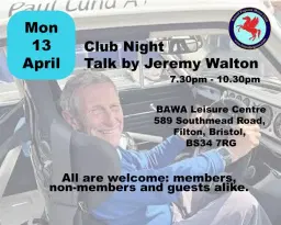 Club Night - Jeremy Walton Talk