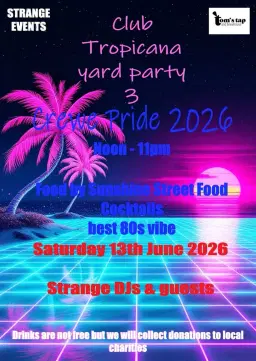 Club Tropicana 3 - In support of Crewe Pride 2026
