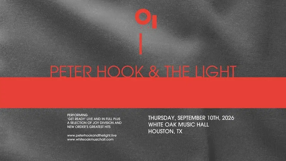 Peter Hook and the Light - North American Tour 2026